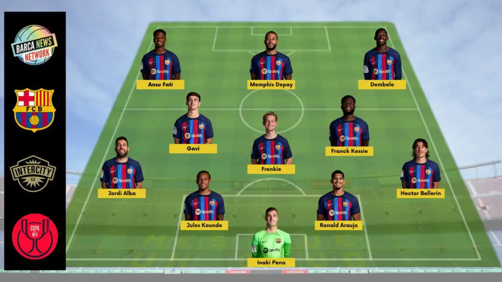 Barca vs CF Intercity: Expected Line-up