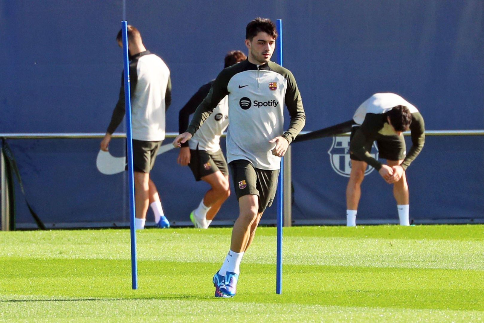 Pedri during the training session before the league match against Real Madrid, in Barcelona, on27th October 2023.