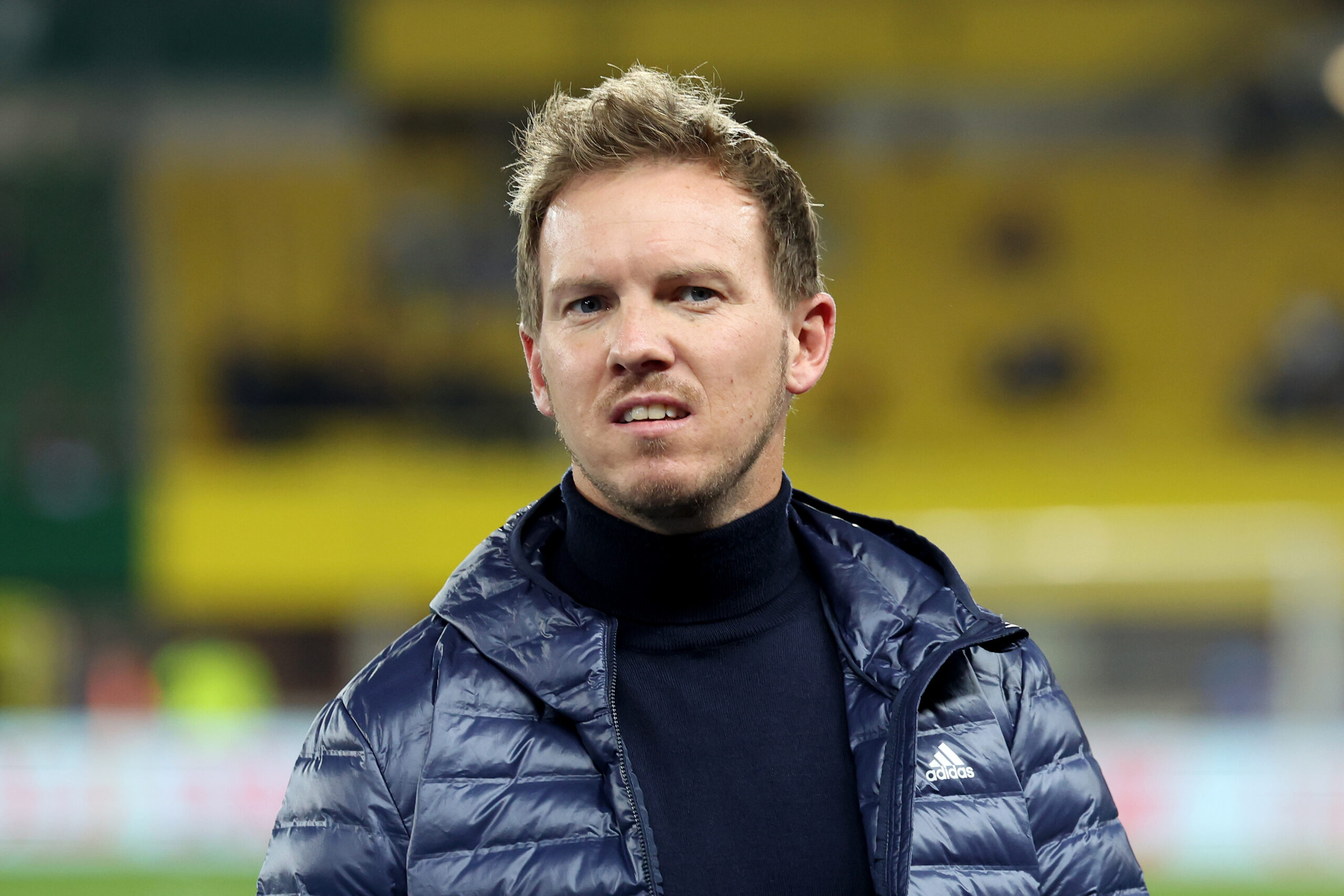 VIENNA, AUSTRIA - NOVEMBER 21: Julian Nagelsmann, head coach of Germany looks on prior to the international friendly match between Austria and Germany at Ernst Happel Stadion on November 21, 2023 in Vienna, Austria.