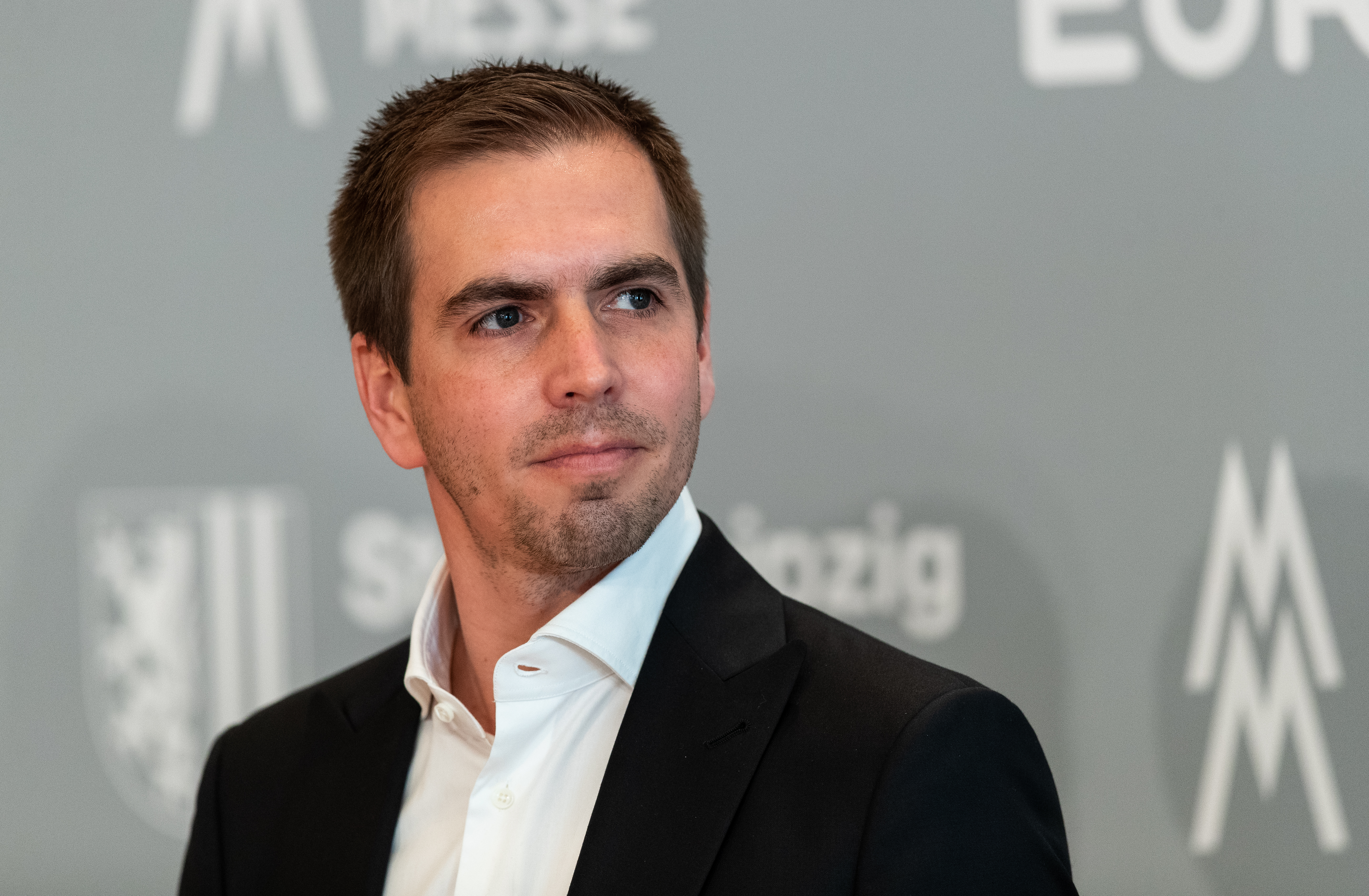 LEIPZIG, GERMANY - DECEMBER 08: Philipp Lahm, general manager of the DFB EURO GMBH attends the official press conference, as the city of leipzig is unveiled as the location for the International Broadcast Centre (IBC) of the UEFA Euro 2024 at Messe Leipzig on December 08, 2020 in Leipzig, Germany.